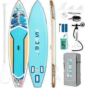 FunWater 11'/10'6" Inflatable Stand Up Paddle Board with Premium SUP Paddleboard Accessories, Wid... | Amazon (US)