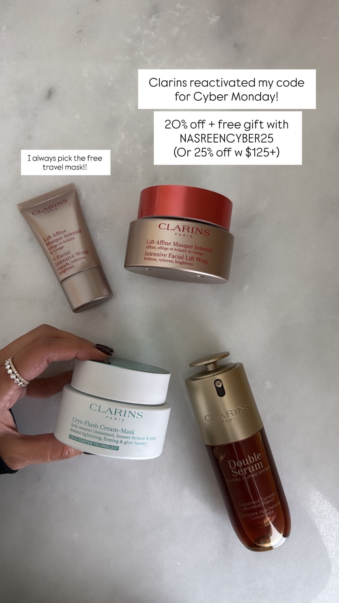 Code NASREENCYBER25 gets 25% off when you spend $125 + a free gift with your purchase!!!

#LTKHoliday #LTKCyberWeek