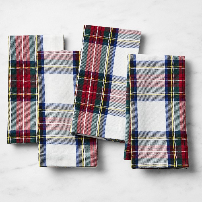 Stewart Plaid Napkins, Set of 4 | Williams-Sonoma