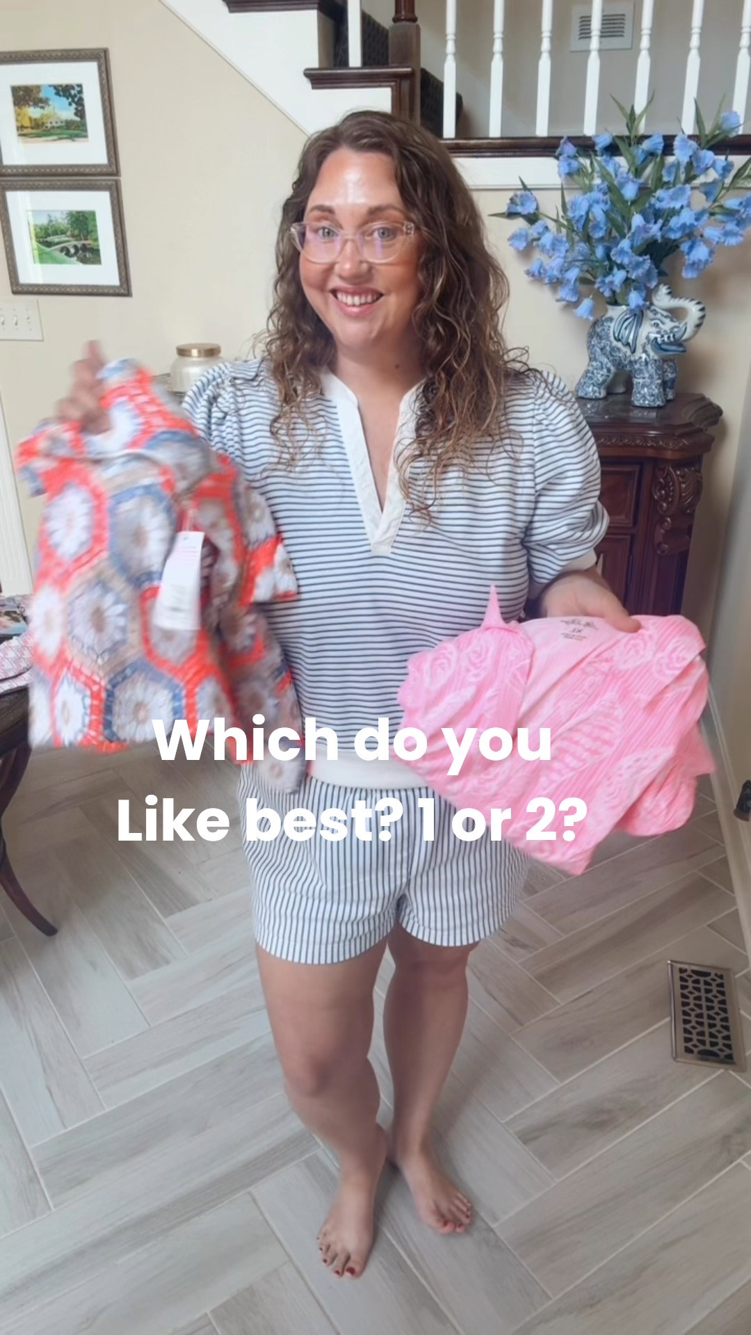 Which one do you like! 
1 or 2? 

Number 1 is the Riegan dress in an XL 
Number 2 is the Leyla crochet dress in a 16 

Riegan has PLENTY of room and is even large in the underarm on me. I likely needed a Large to correct that. 
The Leyla has stretch to it and it is also a larger fitting shift dress with room EVERYWHERE. My only wish for this one is that it didn’t have so much white and that it had a fun zipper ! 

#livinglargeinlilly #lillypulitzer #tryons #plussize #midsize #lillytryons #lillylovers #grandmillennial 

#LTKSummerEdit #LTKPlusSize #LTKMidsize