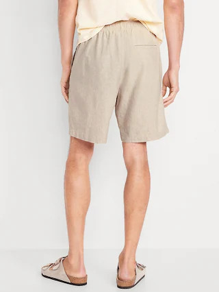 Linen-Blend Jogger Shorts -- 7-inch inseam | Old Navy | Old Navy (US)