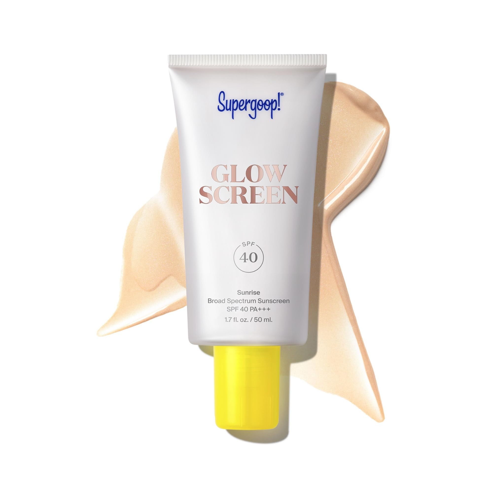 Supergoop! Glowscreen SPF 40, Sunrise (Champagne Glow) - 1.7 fl oz - Glowy Primer + Broad Spectru... | Amazon (US)