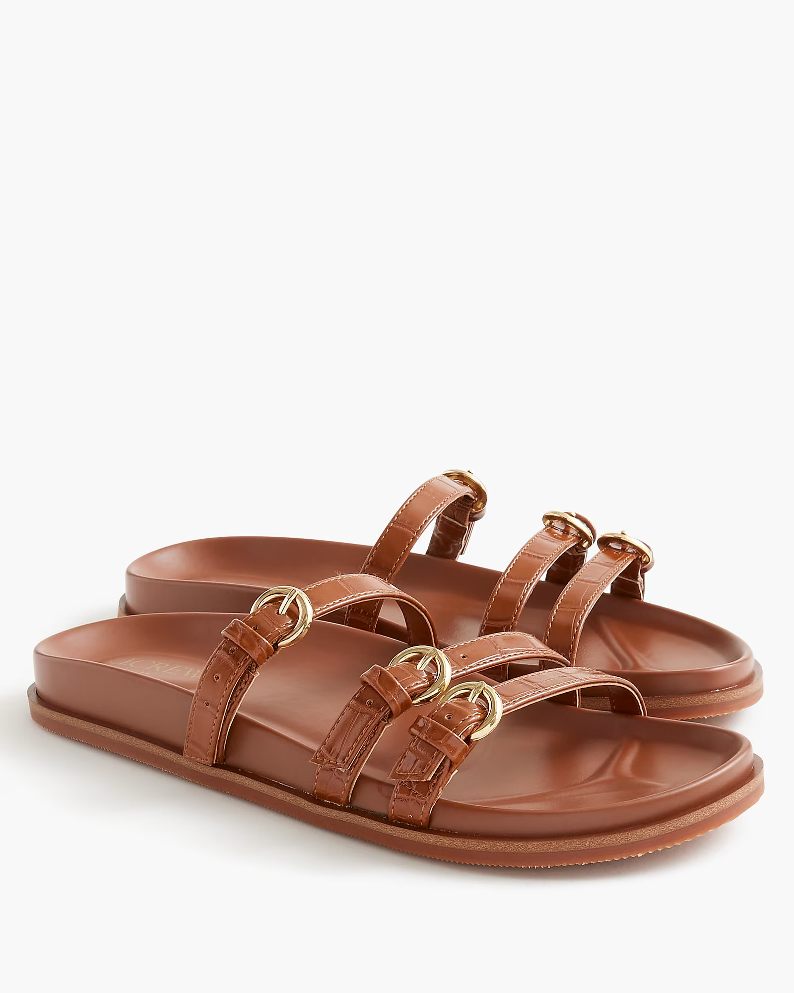Three-strap slide sandals | J.Crew Factory