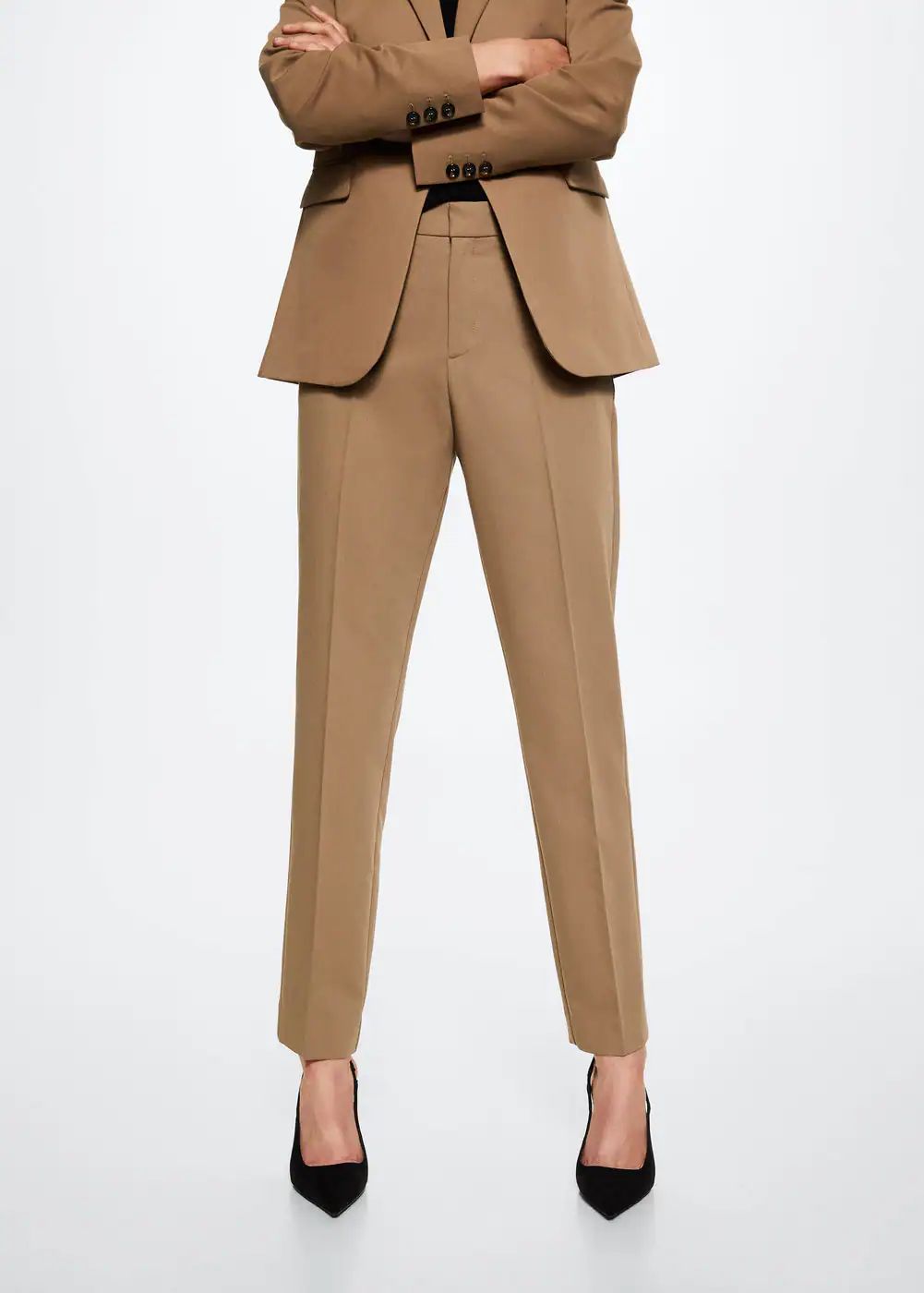 Pleated suit pants -  Women | Mango USA | MANGO (US)