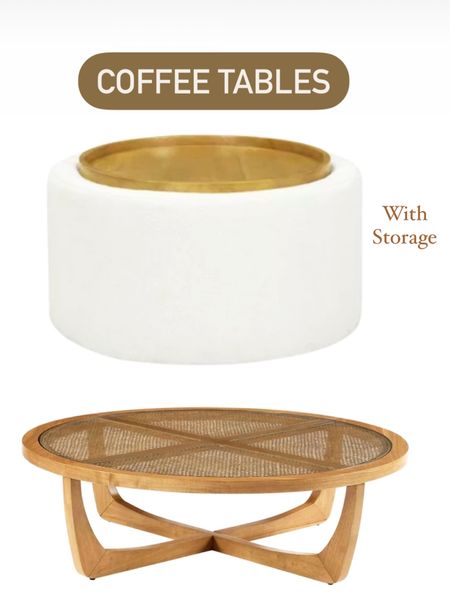 Round coffee tables, home decor, living room decor 

#LTKhome #LTKSeasonal #LTKstyletip
