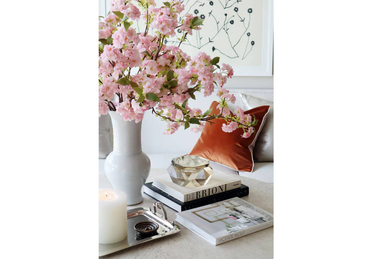 PINK CHERRY BLOSSOM STEM | Alice Lane Home Collection