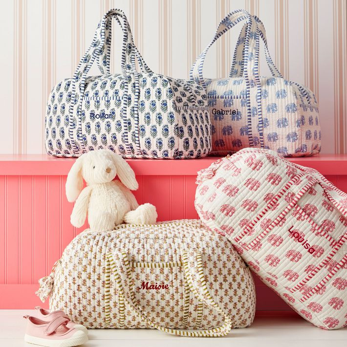 Block Print Duffle Bag | Mark and Graham