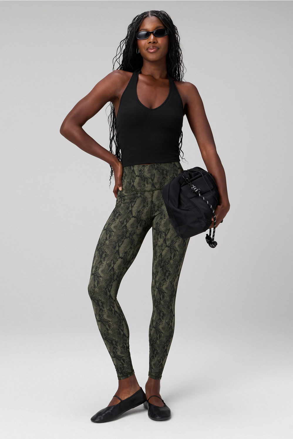 Modal Rib Built-In Bra Halter Top | Fabletics
