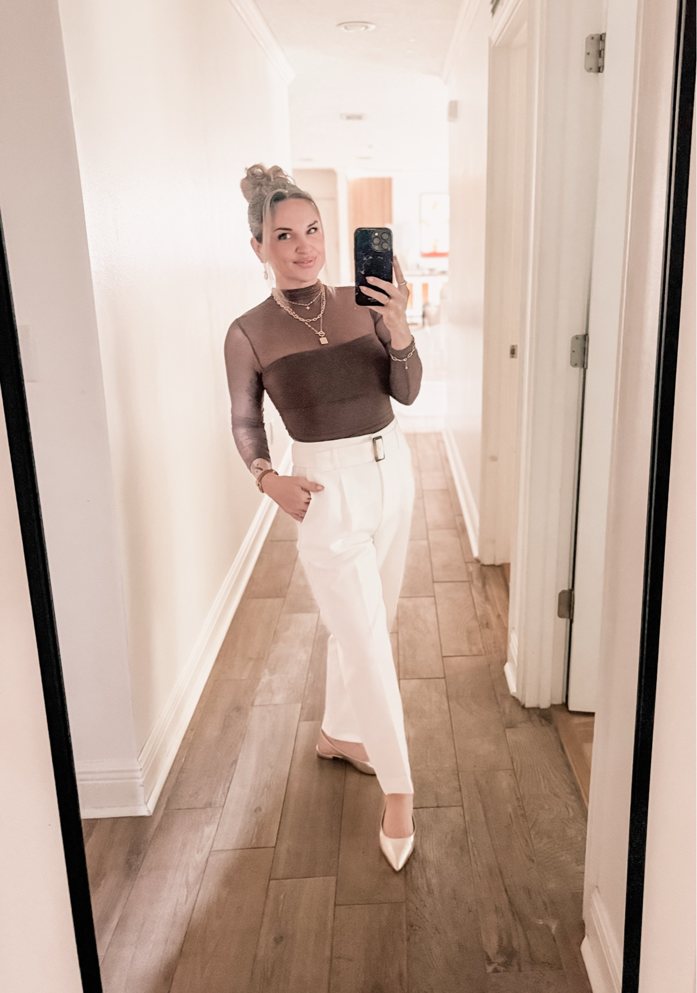 Feeling dressy and cute in my petite tapered white pants! And this top… chef’s kiss.

Add some metallic flats and we’re all set.

#petite #tailored #pants #whitepants #neutral 

#LTKFindsUnder100 #LTKPetite #LTKFindsUnder50