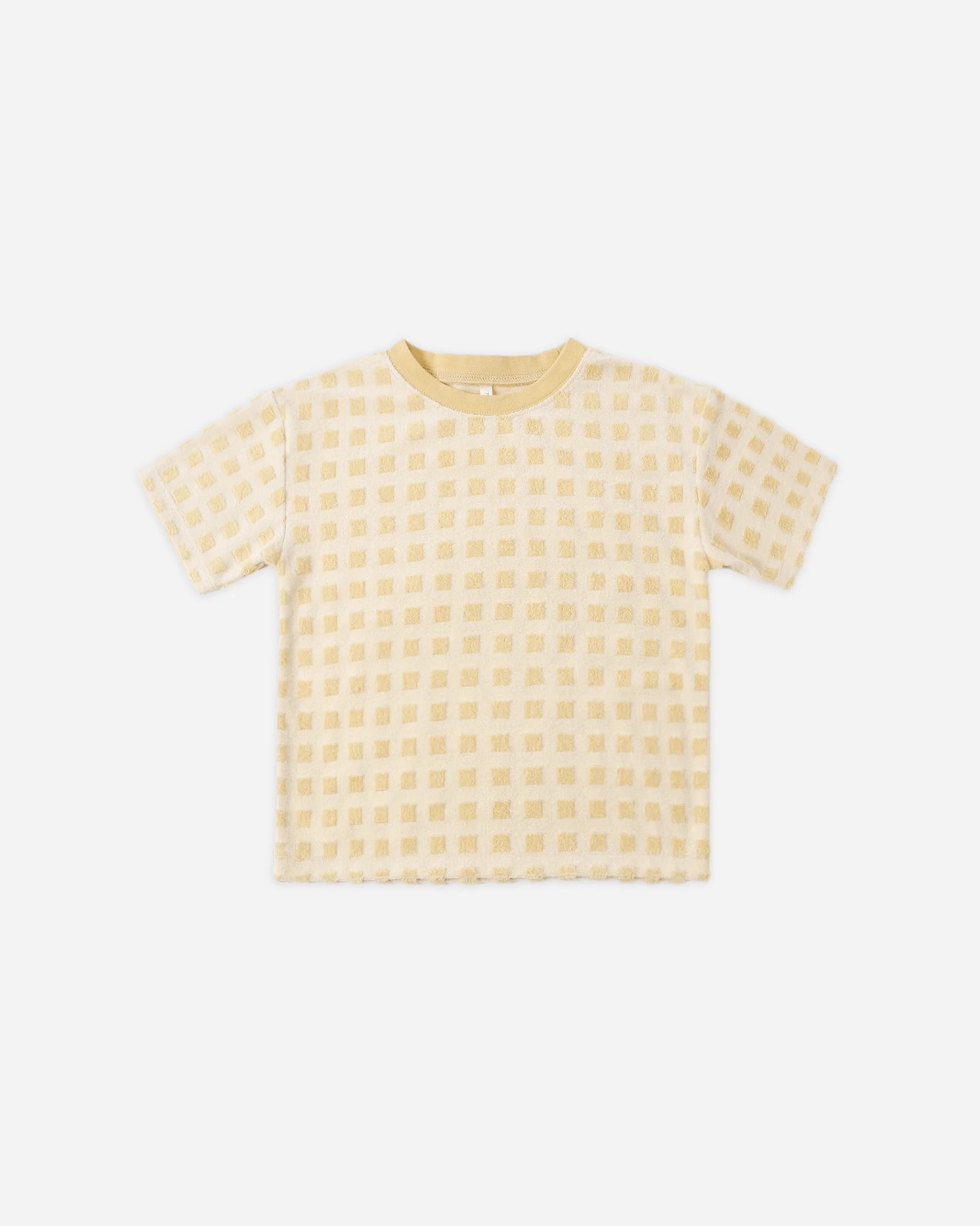 Relaxed Tee Butterscotch Grid | Rylee + Cru