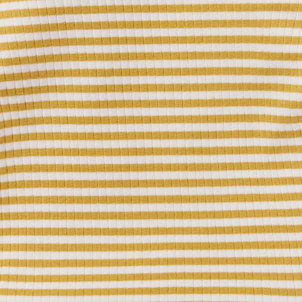 Mustard Stripe Ribbed Leggings | Baby Mori