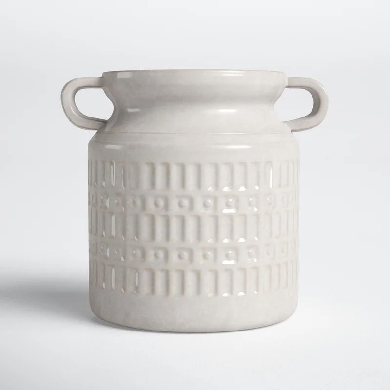 Deidre White 7" Ceramic Jar | Wayfair North America