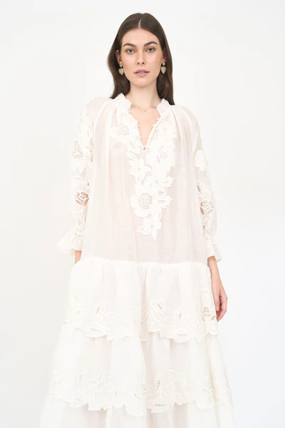 Tamar Dress - White Embroidery | Christy Lynn