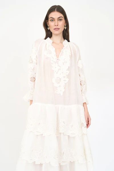 Tamar Dress - White Embroidery | Christy Lynn