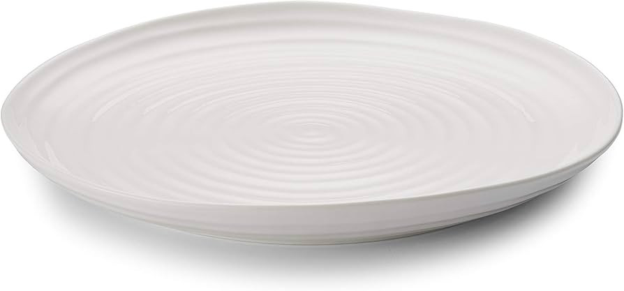Portmeirion Sophie Conran White Round Platter | 12 Inch Porcelain Serving Tray for Appetizers, Sn... | Amazon (US)