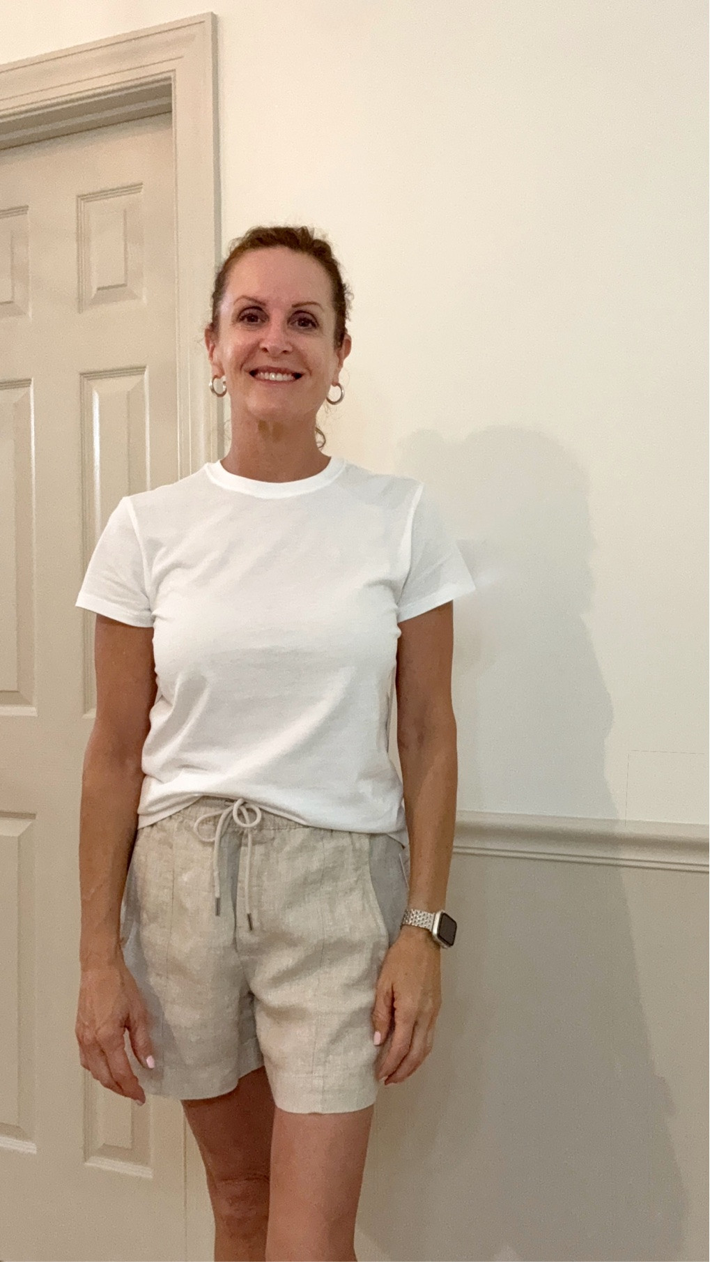 This outfit is SO comfortable!  And it’s on sale at Athleta!  The shorts are linen but you can wash/dry them.   The t-shirt is super comfortable and they both come in lots of color choices.  
***I’m wearing a small in the t-shirt and an extra small in the shorts.

#LTKSeasonal #LTKOver40 #LTKSaleAlert