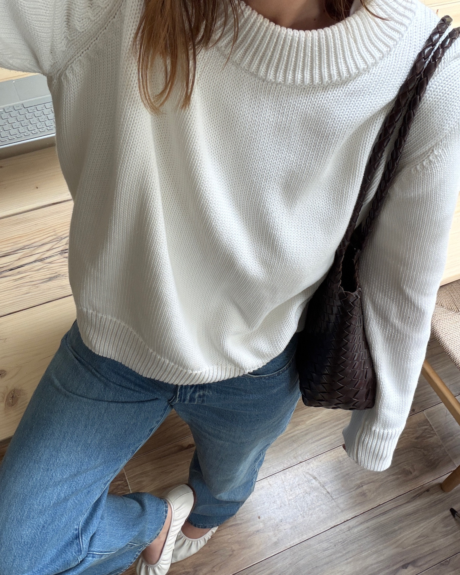 A simple outfit for cooler spring days! Wearing a 25w 30l in the jeans (i sized down) and a medium in the jumper xx

#LTKuk #LTKspring