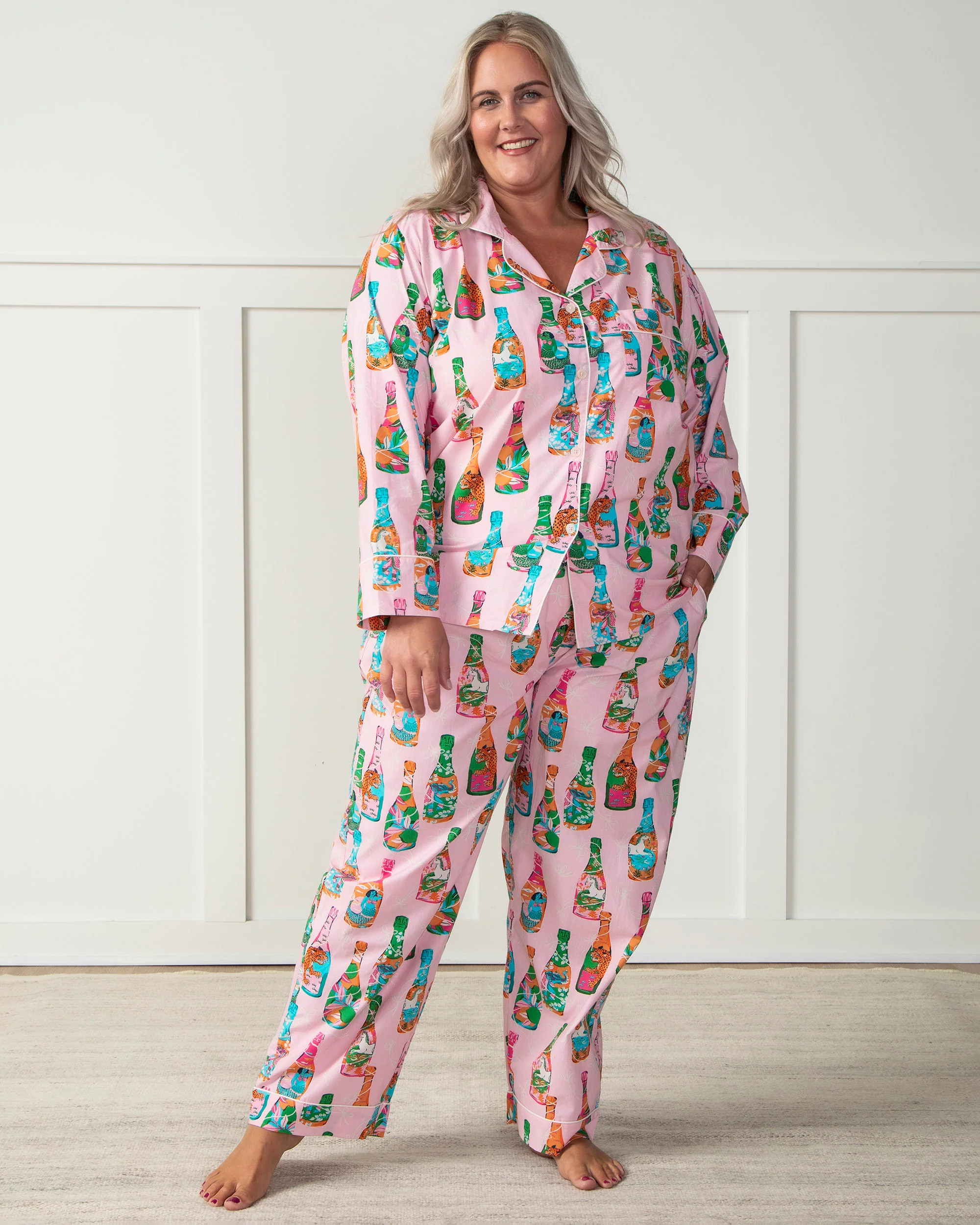 Pop the Bubbly - Long Sleep Set - Sparkling Rosé | Printfresh