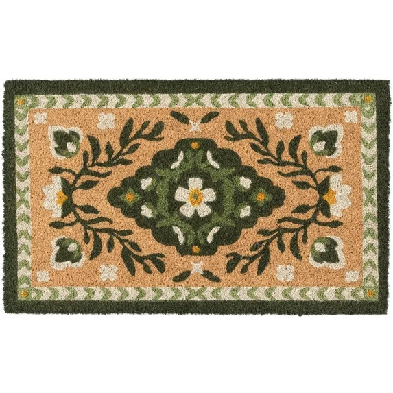 Home Décor Collection Green Persian Outdoor Doormat, 18"x30" | Walmart (US)