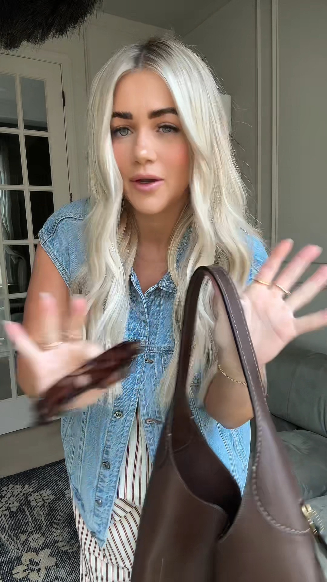 Some tips on styling your summer items for fall! 🍁🍂 
1) darker tones of accessories, sometimes black feels harsh so I love adding brown!
2) if you live somewhere warm, vests will be your best friend. Love this denim one! 
3) flats!! Used to hate them now I luv 🫶🏼 The perfect shoe for fall when you want to look dressy without having to wear a heel. 
4) dark red/burgundy = color of fall
5) Leather jackets if you live somewhere that gets a little chilly.
6) Summer style clothing but made with knits & warmer fall materials. If you don’t wanna buy anything new throw a lightweight knit sweater over your shoulders. 

Jumpsuit & vest // XL
White set // XL 
Green dress // large 
Leather jacket // US8
Knit dress // large (need a medium runs big) 
trench // XL