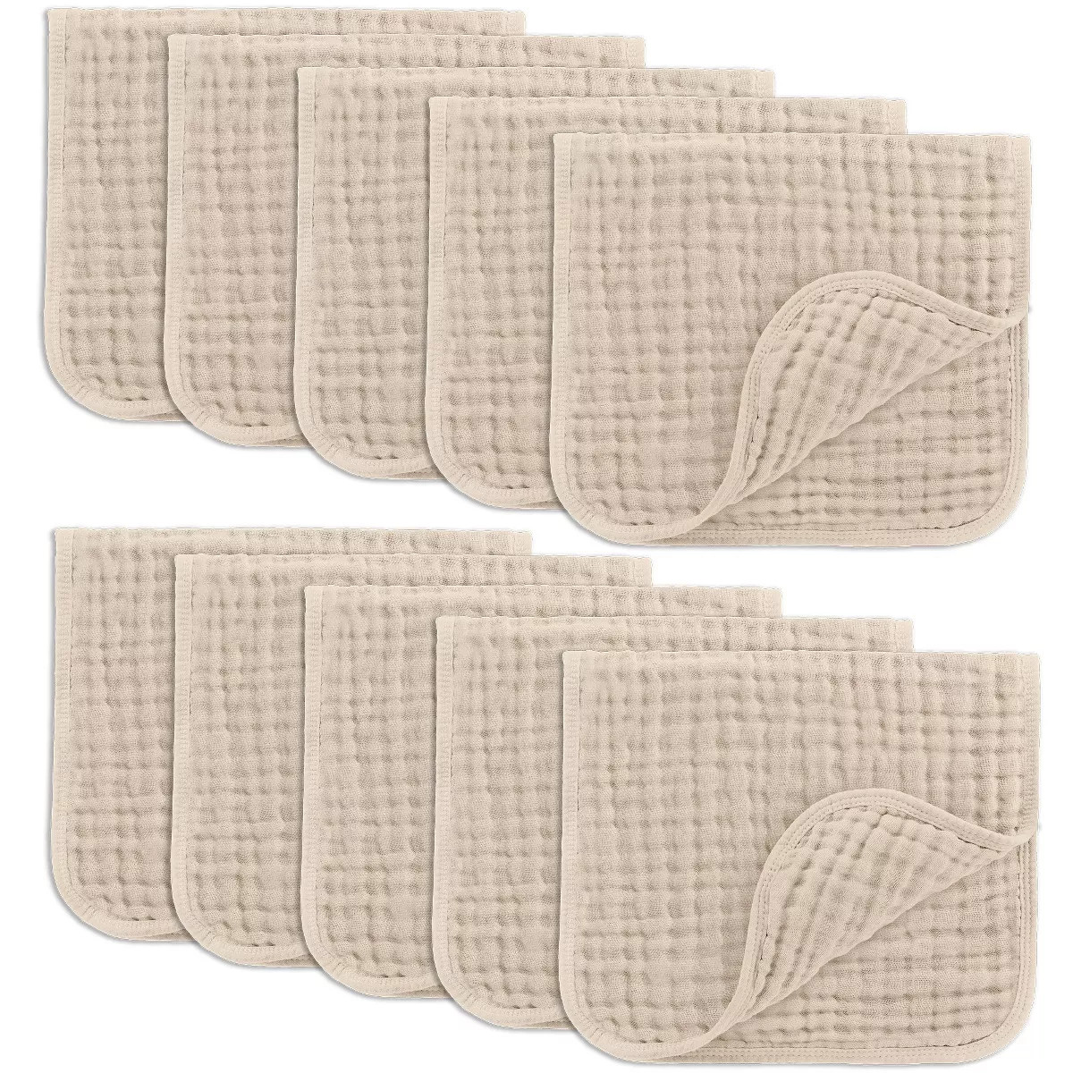 Muslin Burp Cloths Large 100% Cotton by Comfy Cubs | Target