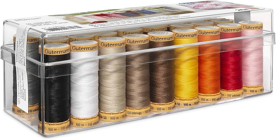 Gutermann Spool Box 26 Cotton Thread Set, Assorted Colors (6818670) | Amazon (US)