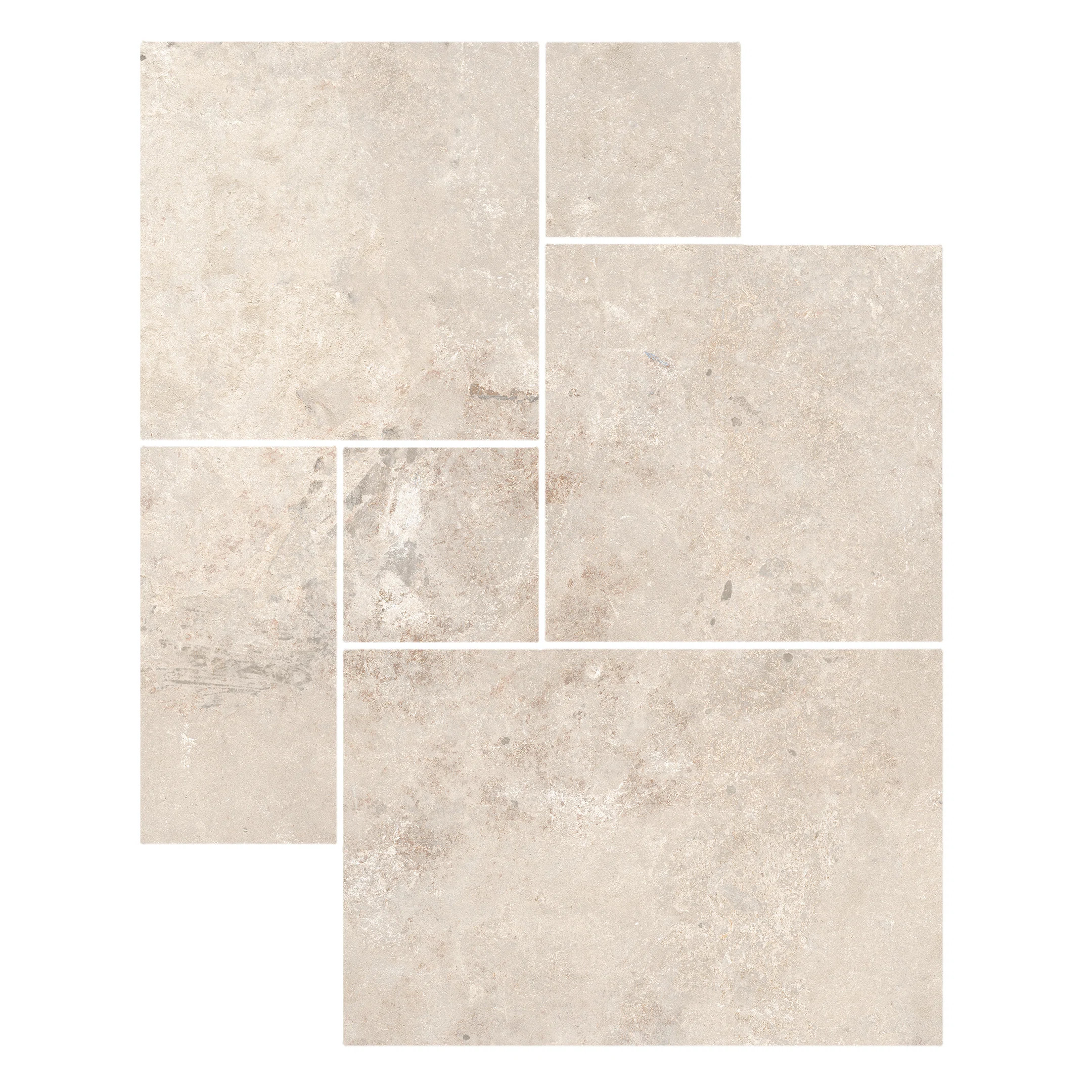 Windsor Versailles Pattern Travertine Look Porcelain Tile | Wayfair North America