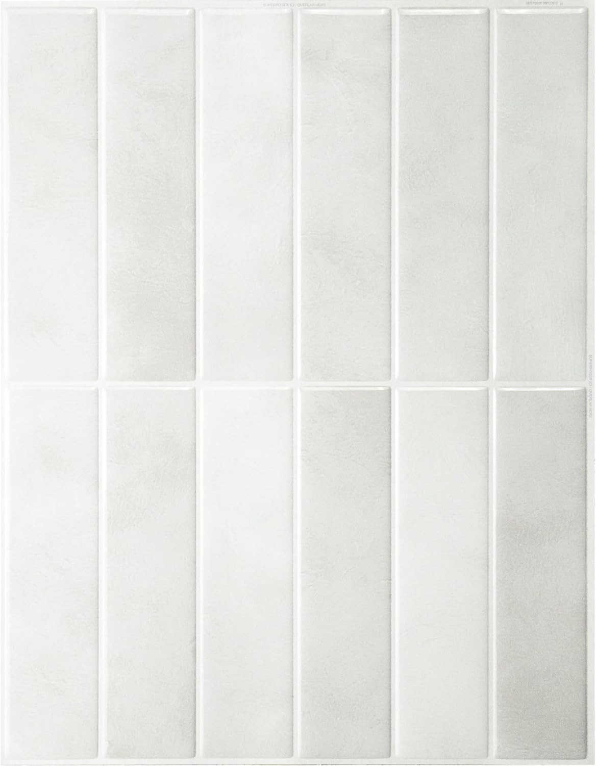 Smart Tiles Peel and Stick backsplash, Stacked White & Grey, 11.43"x9" | Amazon (US)