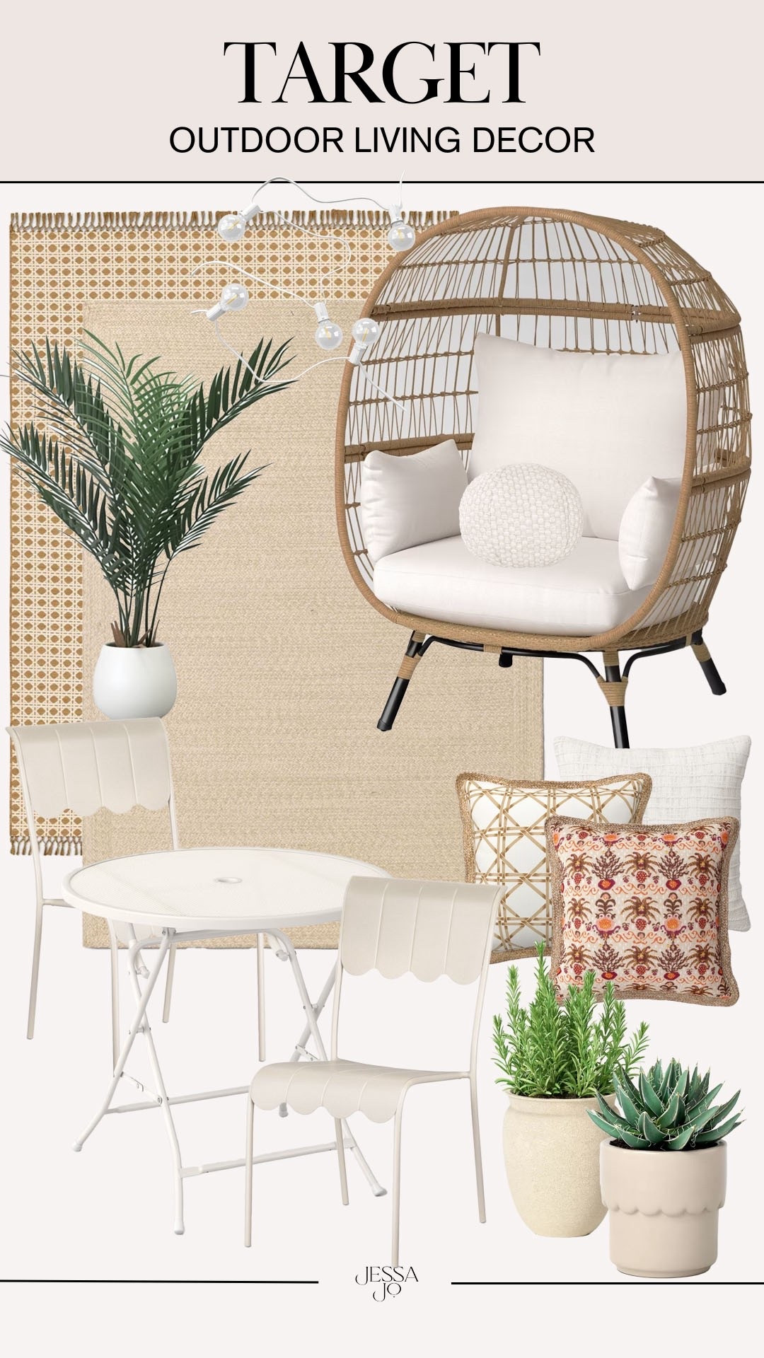 Target outdoor living. Target home. Target patio decor. Target egg chair  

#LTKHome #LTKdayinmylife #LTKSeasonal