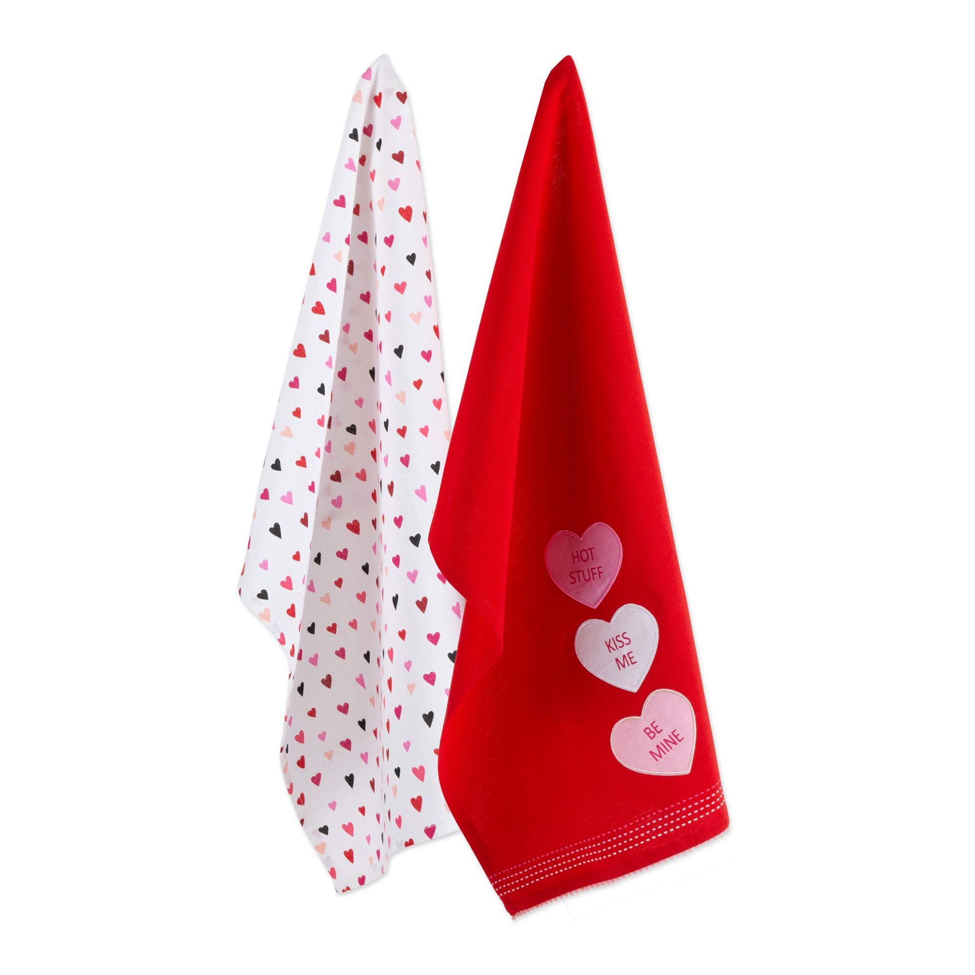 DII Valentine's Day Collection Kitchen, Dishtowel Set, 18X28, Sweet Talk, 2 Piece | Amazon (US)