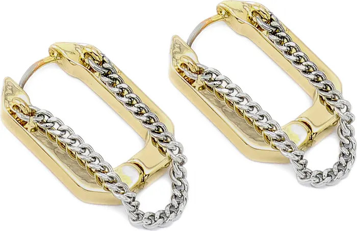 Hexagon Swag Hoop Earrings | Nordstrom