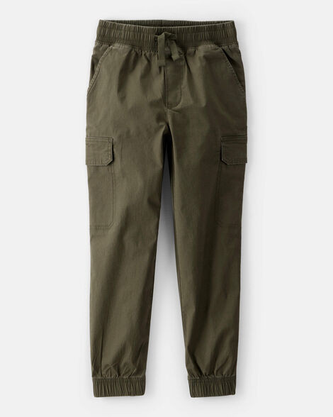 Boys Cotton Fashion Cargo Pants - Green | Carter's Inc