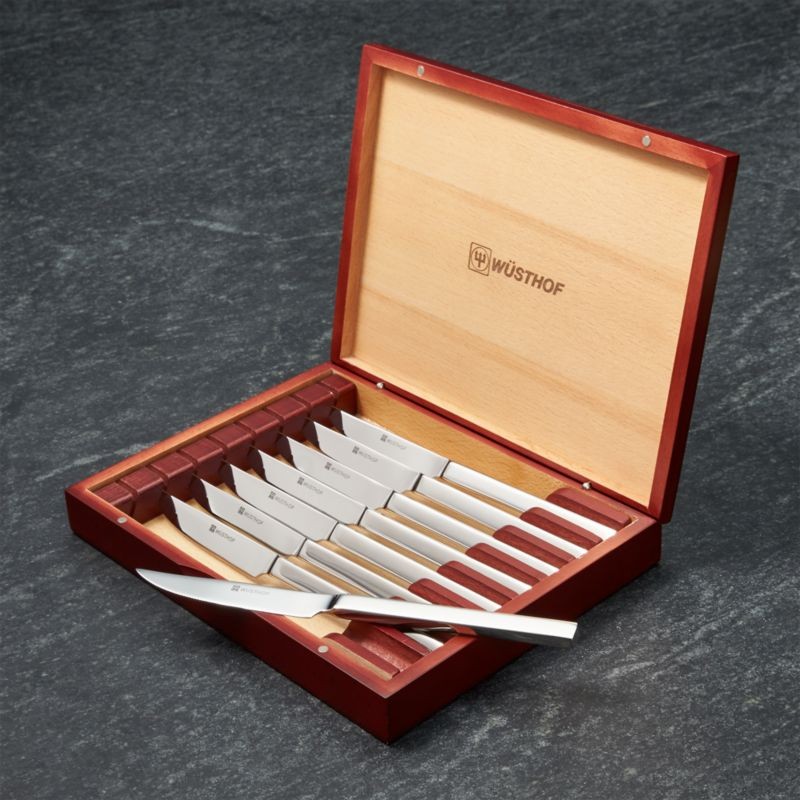 Wüsthof Steak Knife Set + Reviews | Crate and Barrel | Crate & Barrel