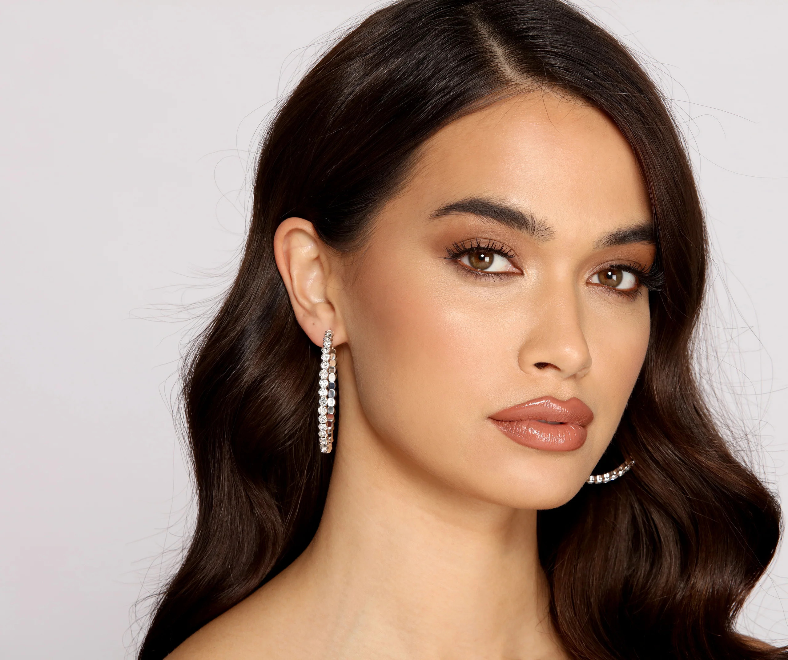Glam Queen Rhinestone Hoops | Windsor Stores