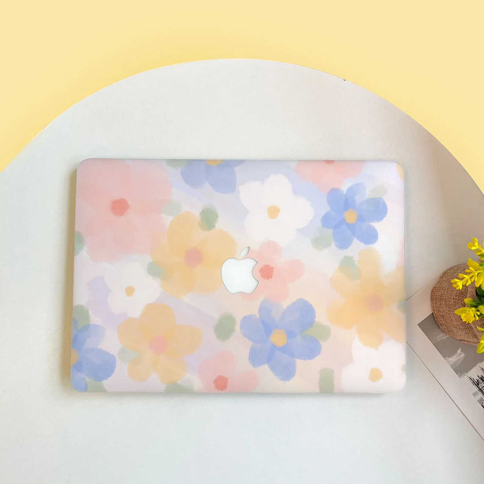 Colorful Flowers Printing MacBook Case MacBook Pro Hard - Etsy | Etsy (US)