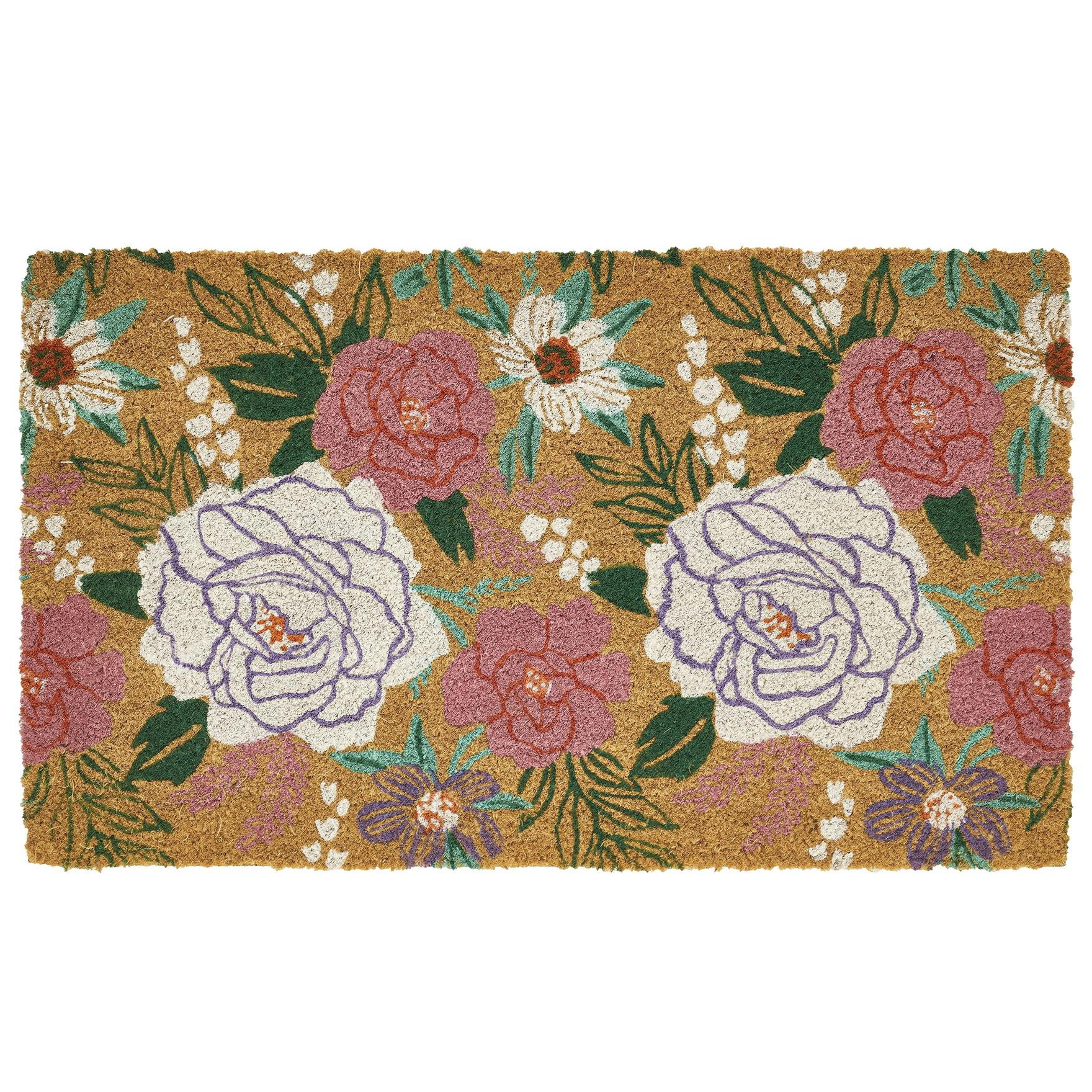 Hallmark Multi Flourished Love Outdoor Coir Doormat, 18" x 30" | Walmart (US)