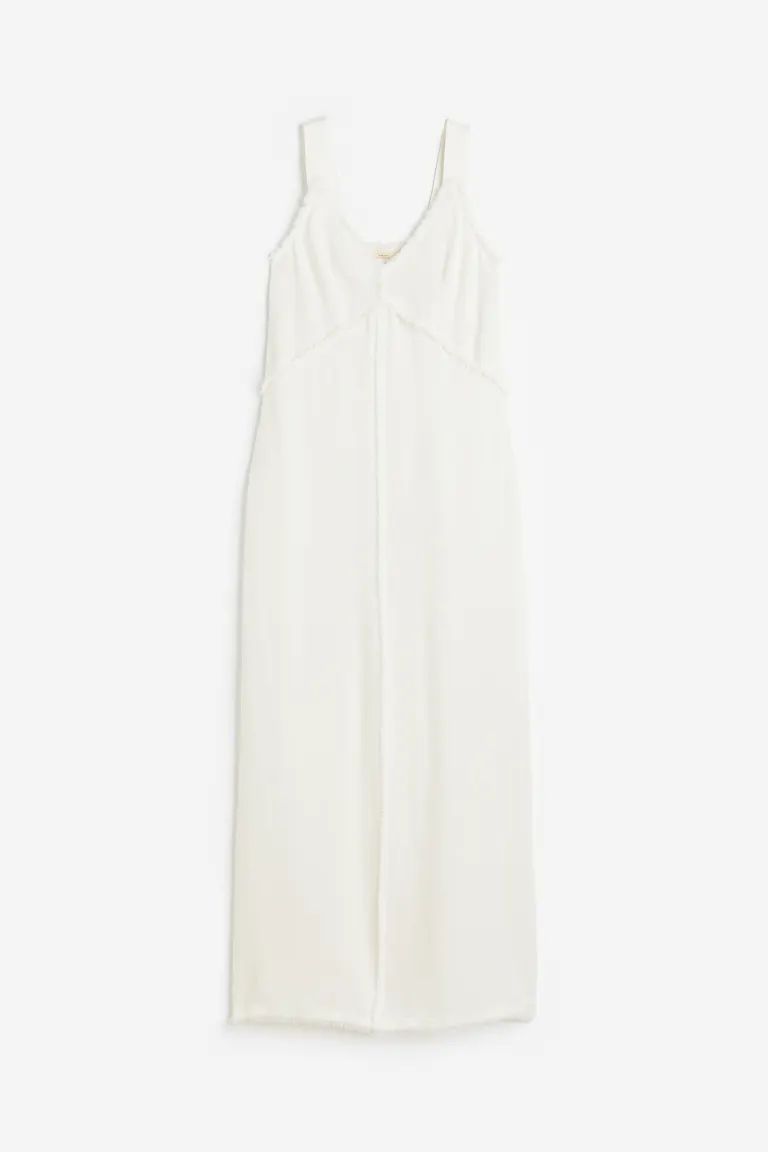 Fringe-trimmed silk-blend dress | H&M (UK, MY, IN, SG, PH, TW, HK)