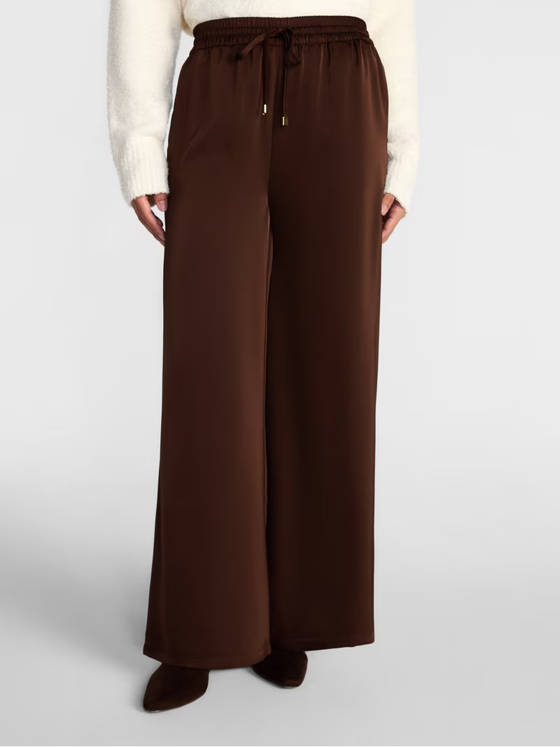Scenario Women's Satin Pull On Pants, Sizes XS-XXXL | Walmart (US)
