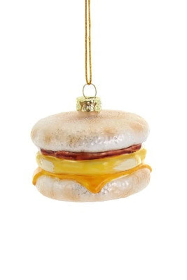 Egg McMuffin Breakfast Egg Ham and Cheese Sandwich Christmas Food Ornament | Etsy (US)