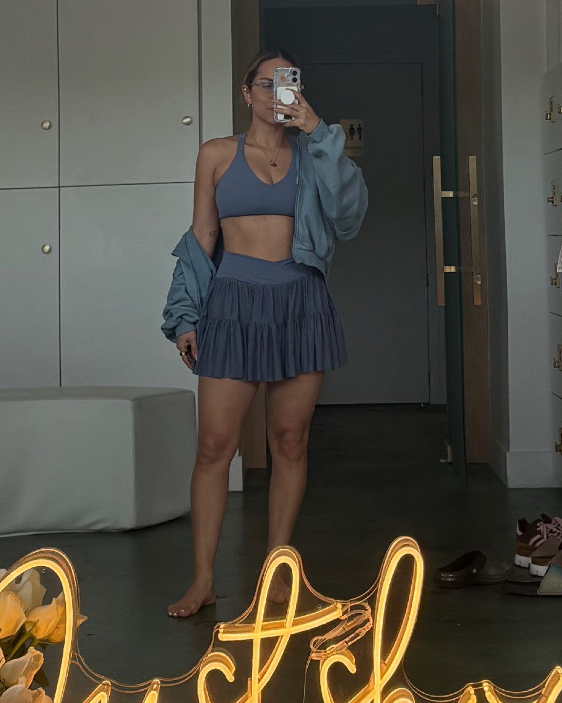 What I wore to my Pilates teacher training. 