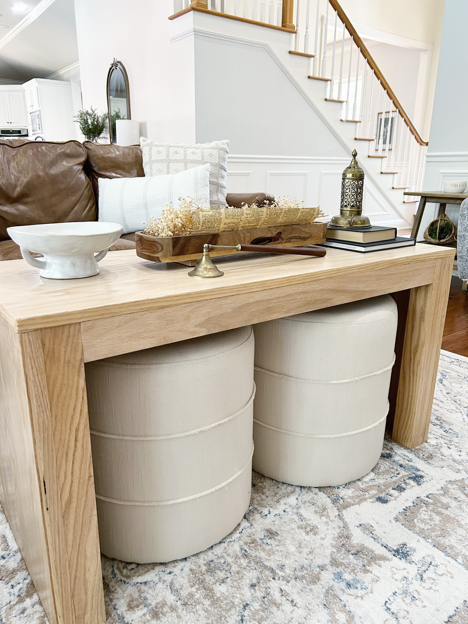 I love these cream ottomans! We designed our coffee table so that these could fit underneath. I’ll link some similar coffee tables since mine was built by my husband. 

Living room, living room rug, living room furniture, living room inspo, living room decor, living room chair, living room decor, rugs livingroom, coffee table decor, coffee table styling, neutral home, neutral decor, neutral home decor, classic home decor, transitional decor, traditional decor, round ottoman, Amazon home, Amazon decor, target home, target finds, wayfair finds, area rug, neutral area rug, Amy Leigh life, white bowl, footed bowl, coffee table decor, Amazon table decor, candle snuffer, vintage decor, antique decor, 

#amyleighlife
#homedecorfinds

#LTKstyletip #LTKFind #LTKhome