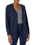 Nautica Women's Soft Open Front Long Cardigan, Navy Seas, Large | Amazon (US)