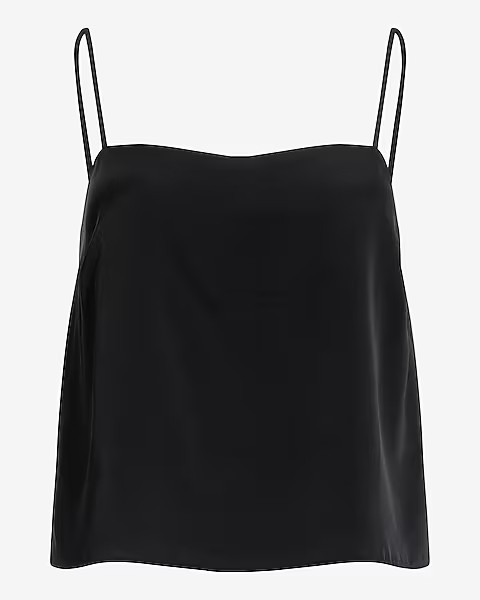 Satin Square Neck Cami | Express