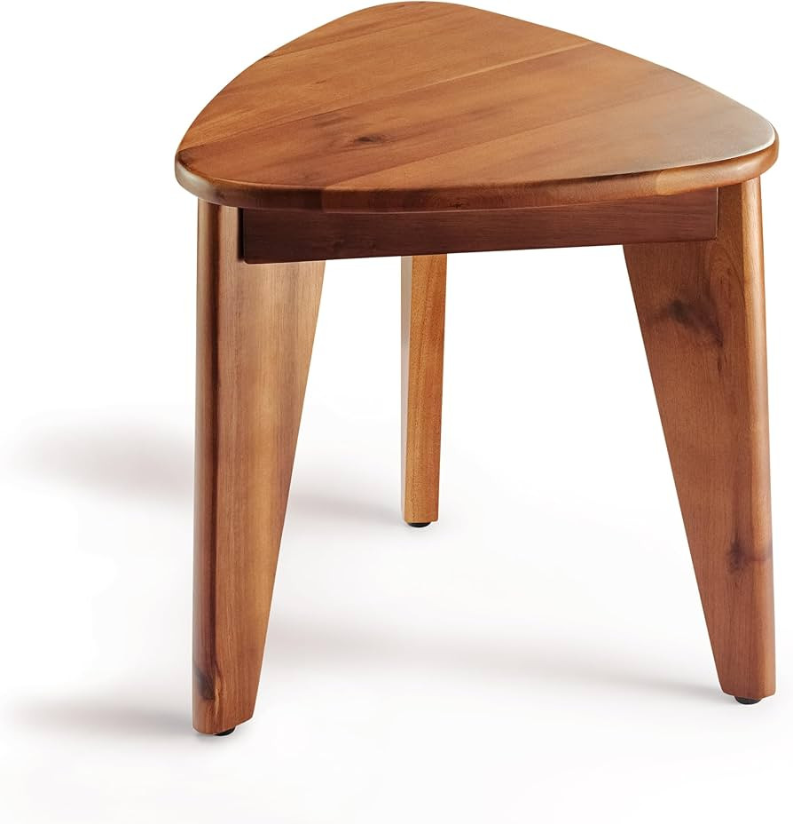 HOLANA 12" Corner Shower Foot Rest - Wooden Showers Stool Seat for Shaving Legs - Small Corner Sh... | Amazon (US)