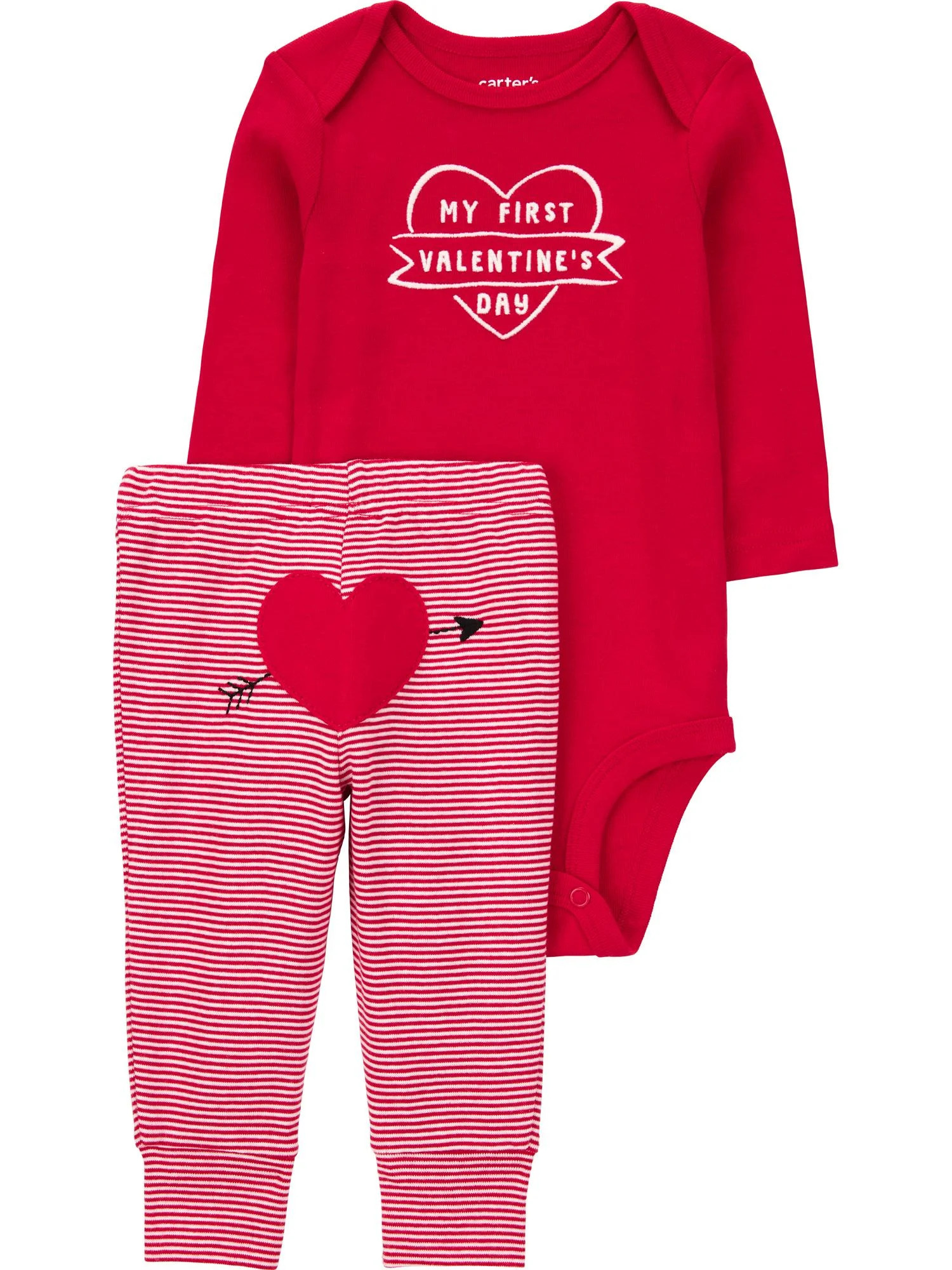Carter's Child of Mine Baby Unisex Valentine's Outfit Set, 2-Piece, Sizes Newborn-12 Months | Walmart (US)
