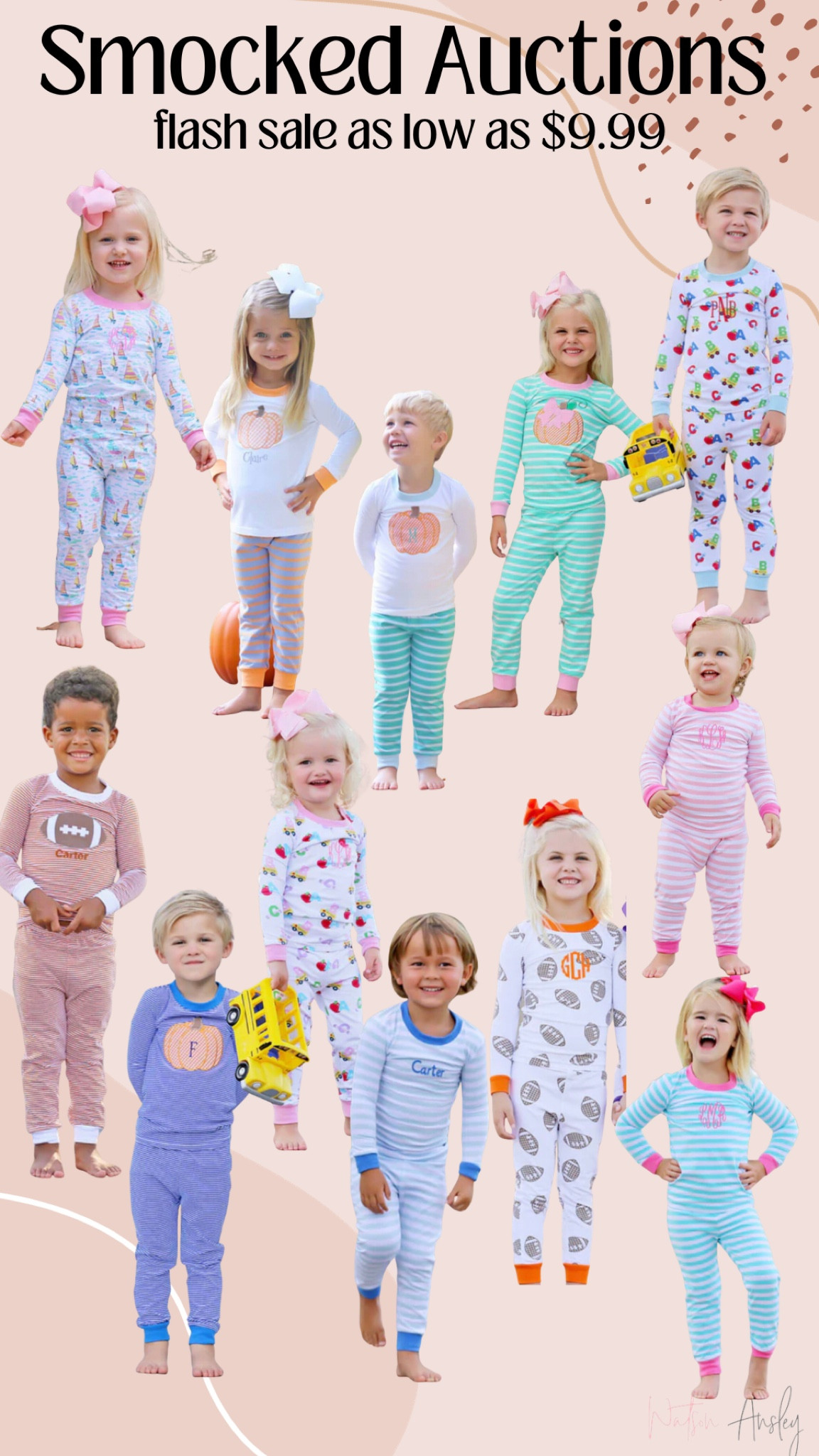 Another amazing flash sale today at Smocked Auctions! Shop $19.99 & under pjs!

Click below to shop 


#LTKkids #LTKbaby #LTKsalealert