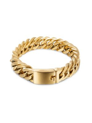 Christian 18K Goldplated Titanium Chain Bracelet | Saks Fifth Avenue OFF 5TH
