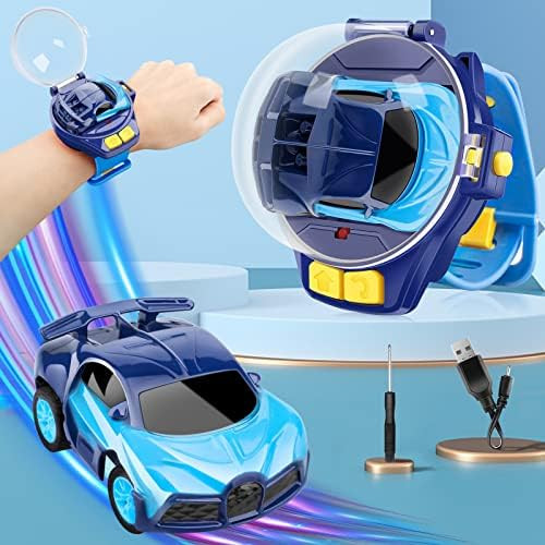 2022 New Mini Remote Control Car Watch Toys, 2.4 GHz Cartoon RC Watch Racing Car, USB Charging Re... | Amazon (US)