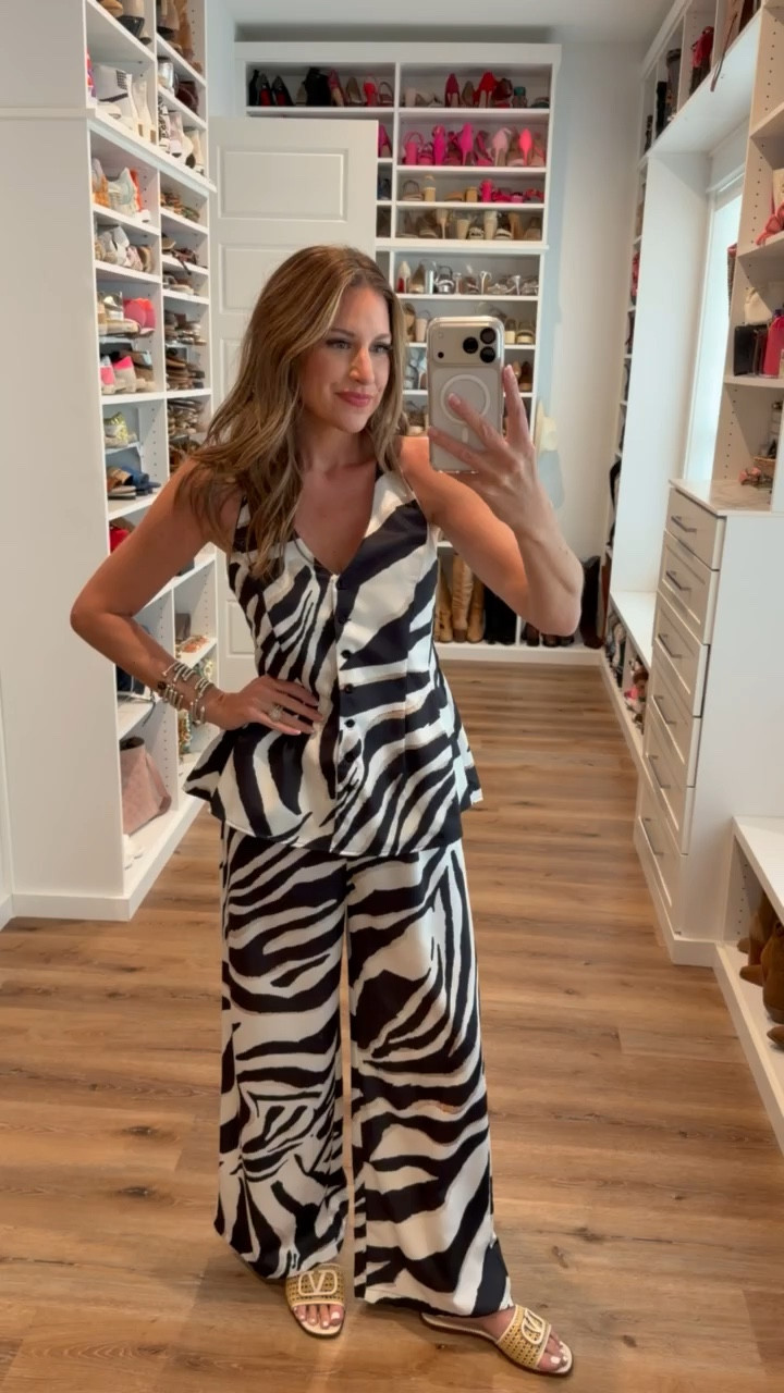 In a medium set, sandals and accessories-fits tts.

#LTKSeasonal #LTKgrwm #LTKootd