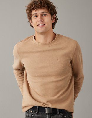 AE Super Soft Legend Long-Sleeve Thermal T-Shirt | American Eagle Outfitters (US & CA)